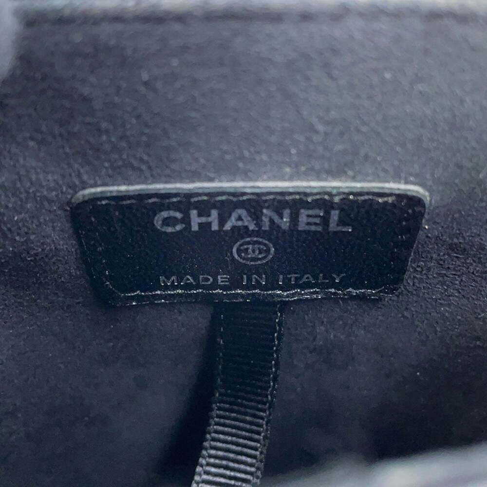 CHANEL Black Lambskin Leather Logo Wallet - Picture 14 of 14